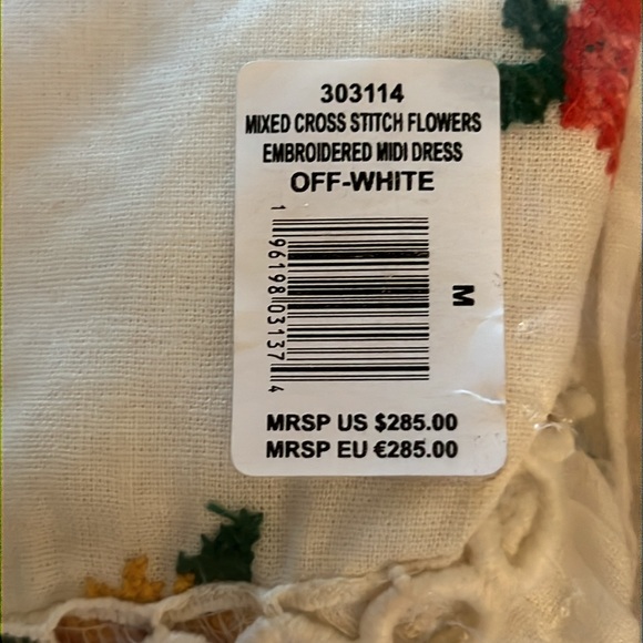 FARM RIO Embroidered MIDI Dress (MED) ***NWT*** - Picture 11 of 12